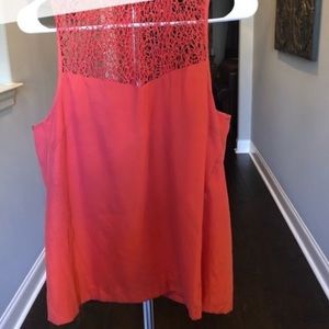Coral eyelet crochet rag and bone tank top small